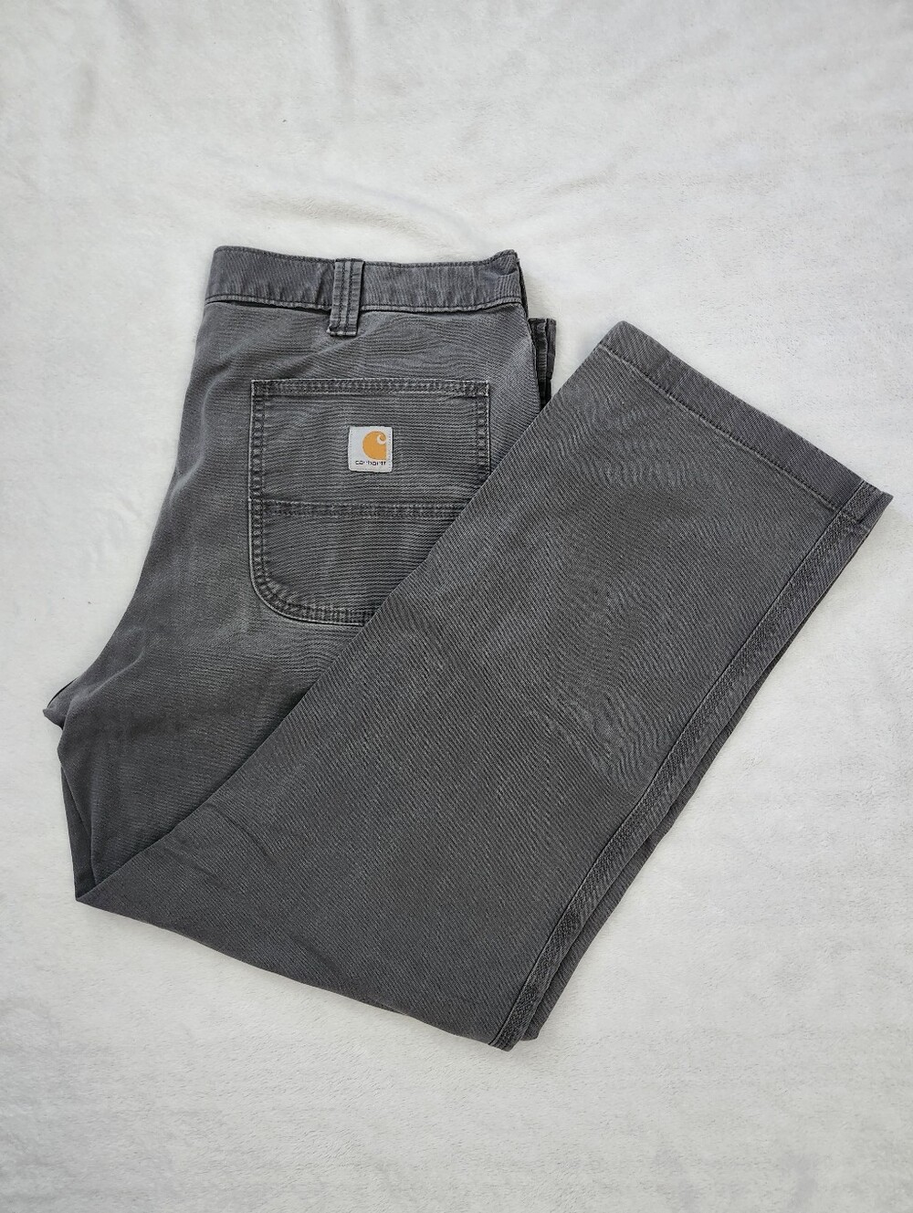 CARHARTT Faded Grey Work Pants Relaxed Fit Size 38